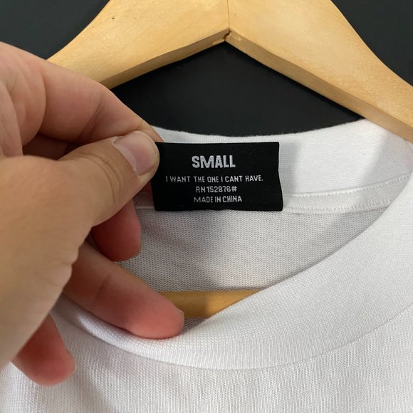 Pleasures Fetish T-shirt white / black mens size small - Picture 5 of 7